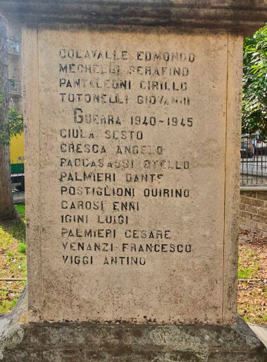 Carbognano, Monument to the fallen soldiers